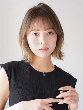 キャプチャー 海老名(capture) 結べるレイヤーボブ/20代30代40代/イヤリングカラー