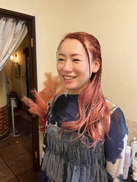 総合美容ギリシャ神話 葛西 ベージュピンクカラーリング
