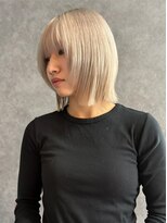 ノイ 水戸店(NEU)&nbsp;119. ブリーチ/ダブルカラー/ミルクティーベージュ