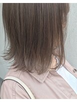 トリート 南行徳本店(TREAT)&nbsp;ミルクティーベージュ×切りっぱなしボブ