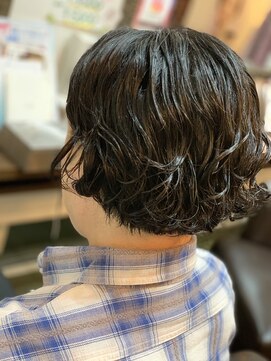 グラープリール Grapperire メンズボブパーマ