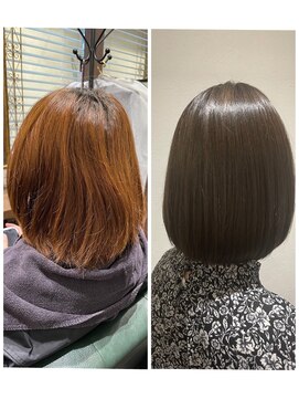 ルームヘア 代々木上原店(Room hair) ボブ/グレージュ/大人女性/レイヤー/ショート[代々木上原]