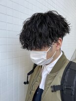 エリマ 調布(elima)&nbsp;波巻きスパイラル/無造作マッシュパーマ/ツーブロック刈り上げ