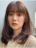 ワンカールローレイヤー モテ髪色イルミナカラー 表参道30代40代