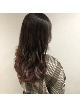 イーチ ヘアーアンドトータルビューティ(each hair&total beauty) 【山田紗羅】ナチュラルピンクグラデーション/ダブルカラー