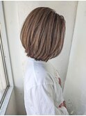 相性抜群！ボブ×ハイライト★藤原