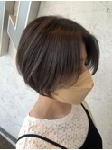 カジュアルショート×アッシュベージュ