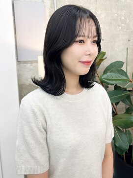 ノエ(noe) 鎖骨ロブ×ダークグレー