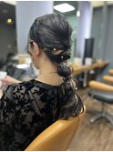 パーティセット　玉ねぎヘアアレンジ