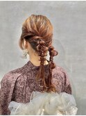 【浴衣ヘアアレンジ】アップスタイル/結婚式/二次会/同窓会/銀座