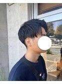 爽やかメンズ☆無造作ツーブロックマッシュナチュラル黒髪