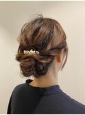アップスタイルヘアアレンジ シニヨン/お団子/まとめ髪