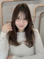 ロンド エスポワール 錦糸町(Lond espoir)&nbsp;■  黒髪カタログボブルフネビージュ小顔に見せるヘアワンレン