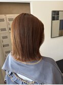 切りっぱなし×オレンジブラウン
