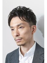 ラヴィ ニュー 両国店(LAVIE NEW)&nbsp;大人王道ショートアップバンクツーブロック短髪パーマ30代40代