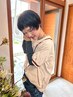 ヘッドスパ＋イルミナケアカラー＋カット　￥17500→16500
