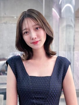 フィヴェント(Fivent) 美髪韓国レイヤーイメチェン似合わせチェリーブラウンミニウルフ