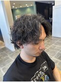 波巻きパーマ