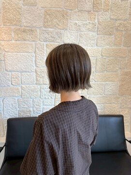 ヴァン カウンシル 川口店(VAN COUNCIL) 透明感グレージュ外ハネボブ【東川口 ボブ】