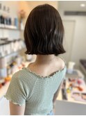 韓国風重めゆる巻ボブ