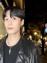 メリケンビューティーパーラー コウベ(MERICAN BEAUTY PARLOR KOBE) メンズカットニュアンスセンターパートツーブロックショート