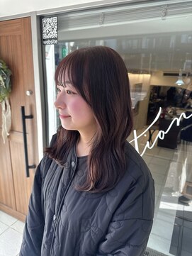 インビテーション(invitation) ラベンダーヘア ピンクラベンダー パープルベージュ 冬カラー