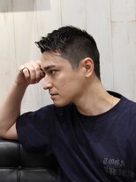 ヨシザワインク プレミアム 横浜 桜木町店(YOSHIZAWA Inc. PREMIUM) アシメワイルド短髪アップバング外国人風ソフトモヒカン