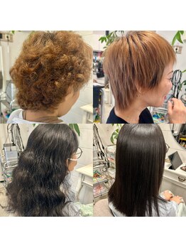 アネラ(anela)の写真/ダメージ改善 × 髪質改善ツヤが出る髪へ。水分バランス重視の施術で扱いやすい髪に変えていきます。