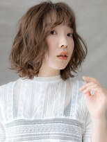 モッズヘア 越谷(mod's hair)&nbsp;ダークブラウン乾かすだけ小顔ゆるふわボブパーマX越谷20代30代