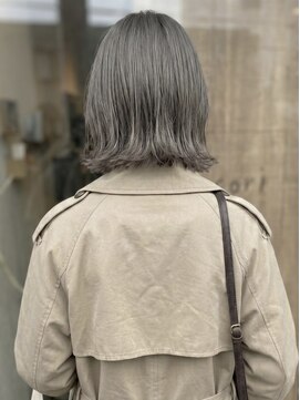 ニコリヘアワークス(nicori hair works) ボブ×グレージュ×外ハネ1