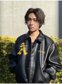 波巻きツイストスパイラル/刈り上げセンターパート/溝の口