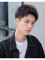 MEN's Baguz  MEN'Sカット/ MEN'Sパーマ/ MEN'Sカラー&nbsp;スパイキーショートツイストパーマ韓国風束感フェードメンズ
