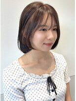 HONORI　艶髪矯正/髪質改善/透明感カラー/ヘッドスパ【ほのり】&nbsp;レイヤーボブ/顔周り