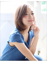 ノラ ヘアーサロン(NORA HAIR SALON) NORA【ERI】前髪で丸顔さんも小顔に♪大人可愛いナチュラルボブ