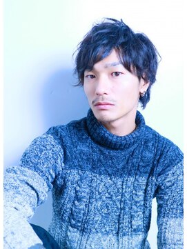 ヘアーカラープラス 都賀店(PLUS) 黒髪　ルーズパーマ