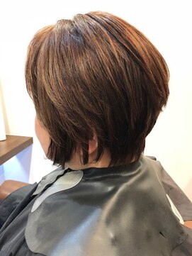 ヘアー サロン アットシュシュ(Hair Salon At'shushu) 一歩先行き前下がりマダムショートボブ♪