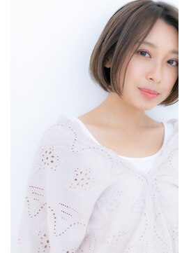 カバーヘア イヴ 戸頭店(COVER HAIR EVE) オンブレくすみカラー☆アシンメトリーボブY戸頭20代30代40代