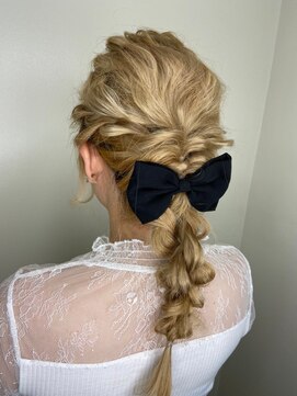 ヘアリゾートエーアイ 浅草店(hair resort Ai) 編みおろしヘアアレンジ