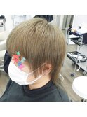 ショート×グレージュ