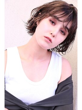 ヘアサロンエム 渋谷店(HAIR SALON M) クールショート/ボブルフ/ピンクベージュ/シルバーカラー