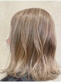 【西葛西&-HAIR】ミルクティーベージュボブ