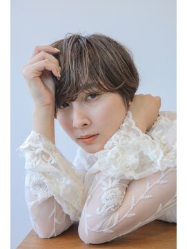 ナットナウ(NOT NOW) 大人可愛い20代30代40代黒髪前下がりひし形小顔ボブ丸みショート