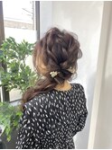 【ヘアセットサロンfrst】編み込みサイドおろし♪