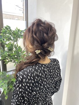 ファースト 祇園本店(first) 【ヘアセットサロンfrst】編み込みサイドおろし♪