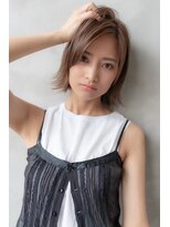 オースティン 流山おおたかの森(AUSTIN)&nbsp;大人かわいい前髪セシルカットココアブラウンフリンジウェーブ