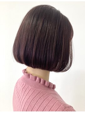 ヘッズ 本八幡店(HEADS) 外ハネボブセクションカラーペールベージュグラデーションカラー