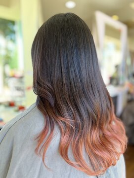 フルールアミー(fleur ami) ハイトーン裾カラー