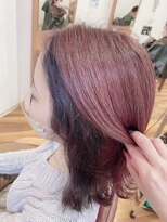 ルシードスタイルビーシャイン(LUCIDO STYLE B SHINE)&nbsp;豊橋ビーシャイン★イヤリングカラーパープル×カシスピンク