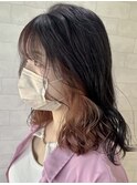 【guerir hair+care】インナーカラー×シルバーグレージュ