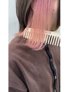 ヘアーデザイン アコースティック(Hair Design ACOUSTIC) ペールピンク/インナーカラー